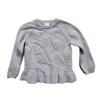 Jamie Kay Children's Sweater  Purple Ruffle 5Y Knit 100% Cotton - Image 1 of 4