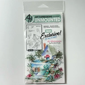 Art Impressions Rubber Stamps Fairy Garden Teacup Exclusive 2021 EKK0921 *READ* - Picture 1 of 5