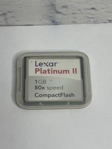 Lexar Compact Flash Platinum II 2GB 80x Speed Memory Card - Picture 1 of 3