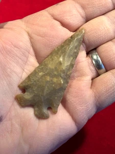 SELTENE INDIANER 3" CHARLESTON ECKKERBE PROJEKTILSPITZE / GEFUNDEN VA - Bild 1 von 5