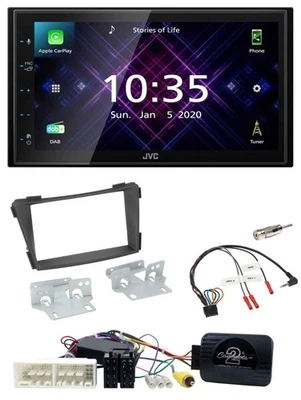 JVC DAB 2DIN Lenkrad Bluetooth USB Autoradio für Hyundai i40 VF ab 16 schwarz - Bild 1 von 4