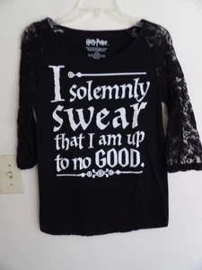 Harry Potter "Ich schwöre feierlich, dass ich nichts Gutes im Schilde" Mädchen Shirt Gr. 11/13 - Bild 1 von 3