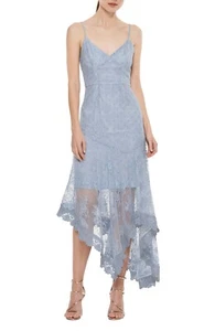 Talulah La Maison Dress M Midnight Blue Lace Asymmetrical Midi Women’s NWT $350 - Picture 1 of 12