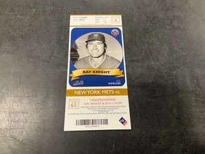 METS ~ TALÓN DE BOLETO 2012 26/08/12 VS ASTROS ~ CUBIERTA: RAY KNIGHT - Imagen 1 de 1