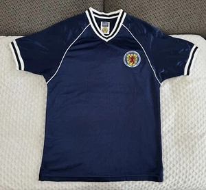 Score Draw World Cup 1982 Scotland Home Retro Soccer Jersey Navy Blue Small - Bild 1 von 11