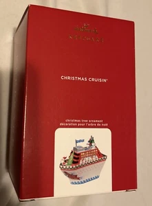 2020 Hallmark Keepsake Ornament Christmas Cruisin’ Cruise Ship Magic Light Up - Picture 1 of 4