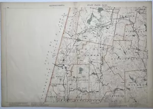 Original 1904 Map,Pittsfield,Stockbridge,Washington,Lee,Richmond, Lenox,Mass,MA - Picture 1 of 10