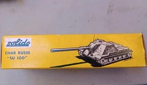 Tanque militar Solido #208 Char SU 100 con caja buen estado 1964 - Imagen 1 de 10