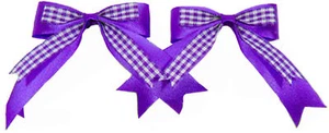 PEPITA Bow Schleifen HAARSPANGEN Rockabilly 50s Haarschmuck Schleife Lila 1 Paar - Bild 1 von 1