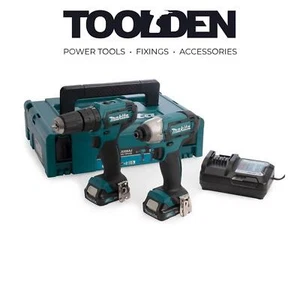 Makita CLX228AJ 12V Max Combi Drill & Impact Driver Twin Pack with 2x 2.0Ah Batt - Picture 1 of 5