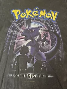 Vintage 90s Pokemon Movie Promo Shirt Mewtwo Training Is Over (Youth large) - Picture 1 of 10