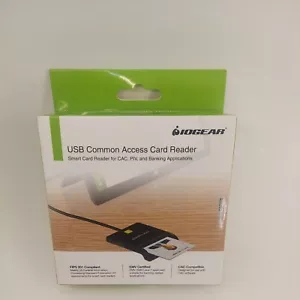 USB Common Access Card Reader Contact Cable IOgear Employee ID Customer Scanner - Picture 1 of 9