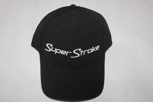 NEW SUPERSTROKE HAT - BLACK - ADJUSTABLE - Picture 1 of 2