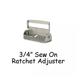 50 Aufnähen Ratsche Schieberegler - 3/4" Hosenträgerclips/Hardware - Nickel - Bild 1 von 4