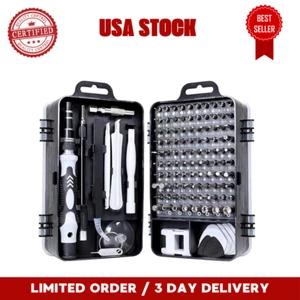 115 in 1 Magnetic Precision Screwdriver Set PC Phone Electronics Repair Tool Kit - Picture 1 of 24
