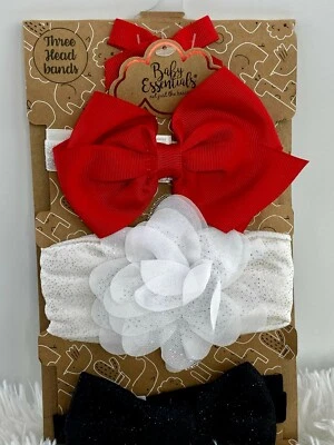 Infant Head Bands Hair Accessories Toddler 0-24 Months 3 pc Baby Essentials - Image 1 of 4