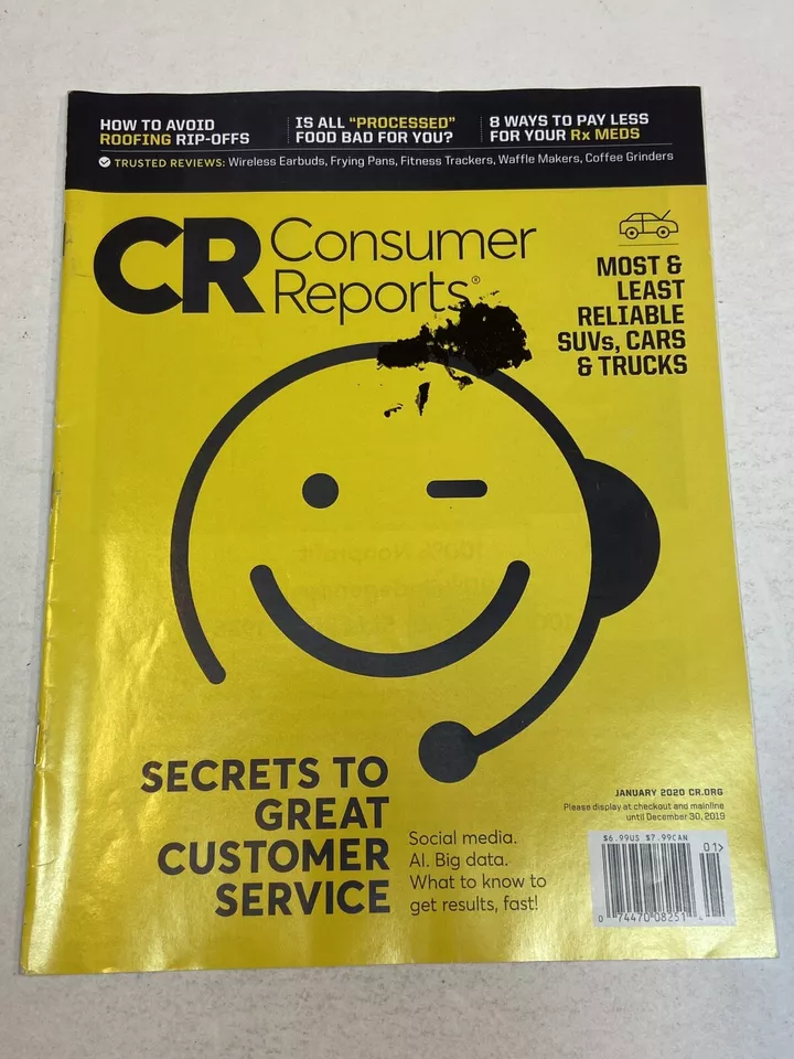 Consumer Reports Magazine Jan 2020 Great Customer Service Secrets Processed Food - Image 1 of 1