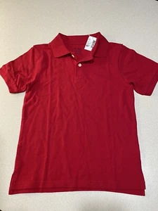 Children's Place Boys Polo Shirt ~ Sz M 7/8 ~ Red Short Sleeve NEW w/ tags - Picture 1 of 6