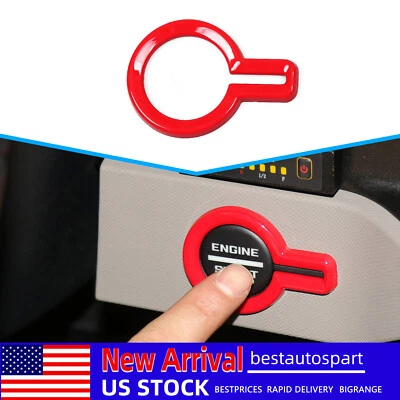 1PCS Red Engine Start Stop Control Push Button Cover Kit For Ford Bronco 2021+ - Изображение 1 из 4