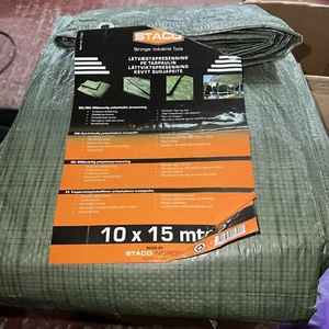 Lona Impermeable Cubierta Lona Hoja de Tierra 10m X 15m 100gsm - Imagen 1 de 3