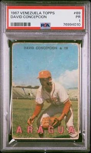 Venezuela Topps #89 1967 Dave Concepción PSA 1 (4010) - Imagen 1 de 2