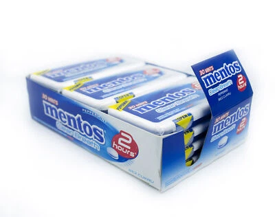 Mentos Clean Breath Peppermint Mints Family Pack 12x21g Sugar Free Mints - Image 1 of 4