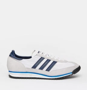adidas Originals SL72 Classic Mens Shoes Sports Trainers White Navy 50% OFF SALE