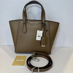 Neu mit Etikett Michael Kors Taryn kleine wandelbare Umhängetasche in Treibholz - Bild 1 von 12