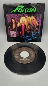 Poison "Nothin' But A Good Time" / Look But You Can't Touch 45 RPM Record 7" EX - Picture 1 of 3