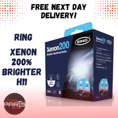 Ring Xenon H11 200% Brighter Car Van Headlight Headlamps Bulbs - Image 1 of 4
