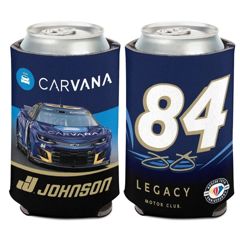 Jimmie Johnson 2023 Wincraft #84 Carvana/Legacy Motor Club 12oz Can Coolie Cover