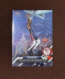 Kevin Durant, # 06/49 Blue refractor 2024 Topps Now Olympic Games! - Picture 1 of 8