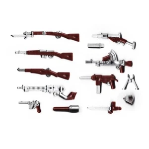 Rifles de plata/madera armas para minifiguras / 70008 - Imagen 1 de 1