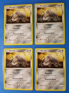 4x Durant 128/214 Pokemon card SM Lost Thunder common NM - Picture 1 of 1