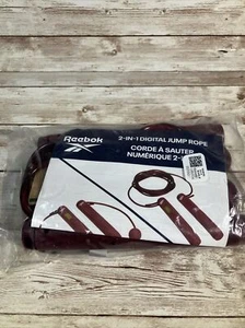 Cuerda de salto digital Reebok 2 en 1 nunca usada FabFitFun - Imagen 1 de 3