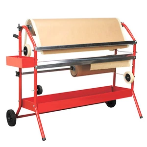 Mobile 36" Multi-Roll Masking Paper Machine with Storage Trays - Afbeelding 1 van 5