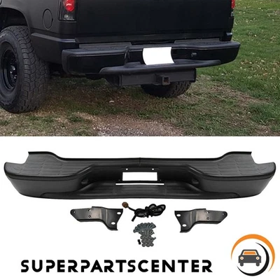 Black Rear Step Bumper Assembly For 00-06 Chevrolet Tahoe Suburban 1500 Yukon XL - Imagem 1 de 4