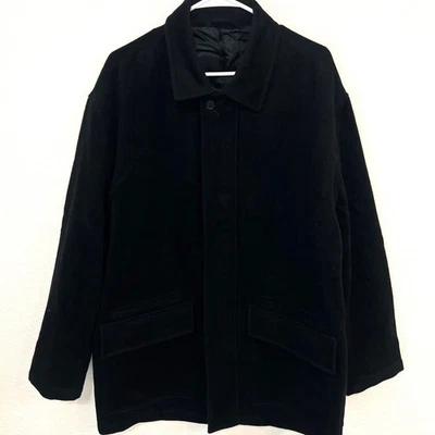 Chaqueta Abrigo Hombre Arrow America's Premium 1851 Negro Lana Cachemira Cremallera Completa Foto 1 de 4