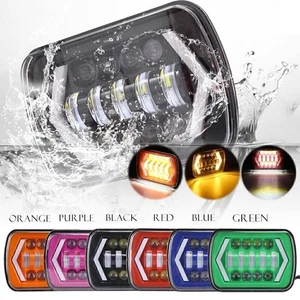 Faro intermitente LED 7x6" con conversión DRL apto para Jeep Cherokee XJ 1984-2001 - Imagen 1 de 36