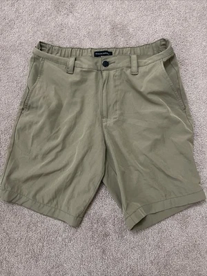 Pantalones Cortos Banana Republic Para Hombre 32 Caqui Cómodos Frente Plano Activo Elastizado Golf Foto 1 de 3
