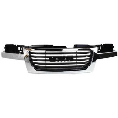 New For GMC Canyon 2004-2012 Front Grille Chrome Shell with Black Insert Plastic Foto 1 de 4
