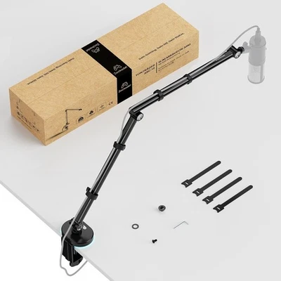 ZOCKADEL Mikrofon Arm Tischhalterung – Slim Design, RGB Basis, 360° Drehung - Bild 1 von 4