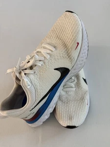 Nike React Infinity Run Flyknit 3 weiß blau rot Herren Größe 12 Laufschuhe - Bild 1 von 11