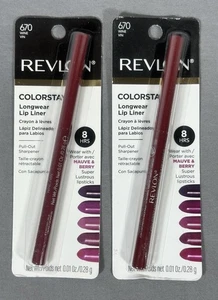 Lot of 2 Revlon ColorStay Longwear Lip Liner 670 WINE *NEW/SEALED* - Picture 1 of 6