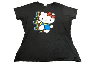 Camisa Hello Kitty para mujer grande manga corta arco iris dibujos animados ficticios Sanrio - Imagen 1 de 4