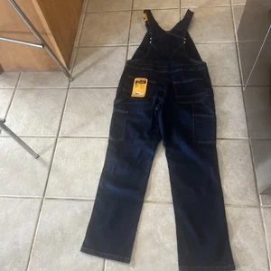 Carhartt OR4044-W 104044 Double Knee Denim Bib Overalls Womens Size 4-6 Short - Picture 1 of 10