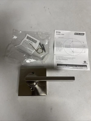Schlage F170 LAT 619 COL.  F170LAT619COL Non-Turning Lever Collins Trim Satin - Image 1 of 4