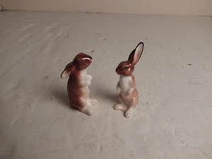 Vintage Royal Doulton Porcelain Rabbit Hare K38 & K39 Ears Erect & Down 1940-77 - Picture 1 of 4