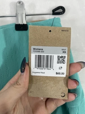 New Nike Golf Skort XS Dri-Fit ADV High Waisted Media Pocket Aqua Green NWT - Изображение 1 из 4