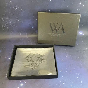 Wendell August Forge Pittsburgh Penguins Trinket Tray Dish Discontinued RARE NIB - Picture 1 of 11